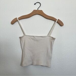 cream brandy melville tank top